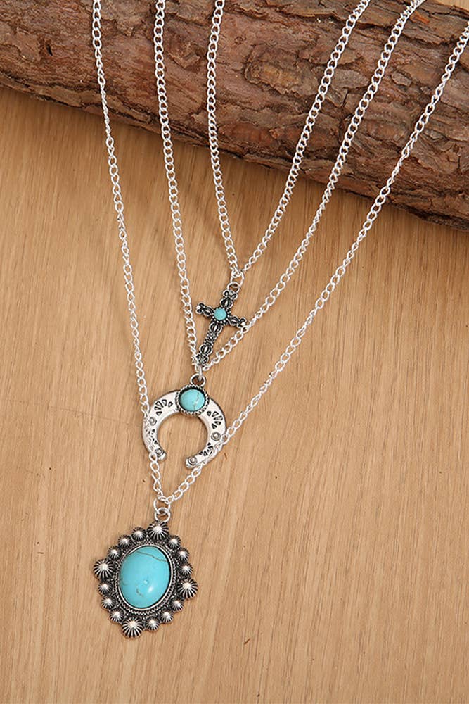 Turquoise 3 in 1 Necklace
