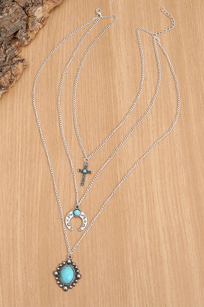 Turquoise 3 in 1 Necklace