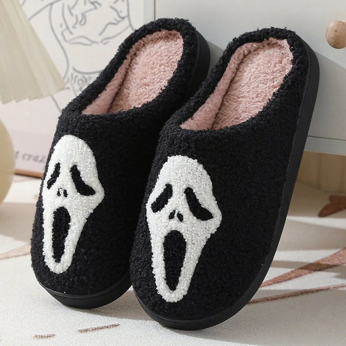 Ghost Face Slippers