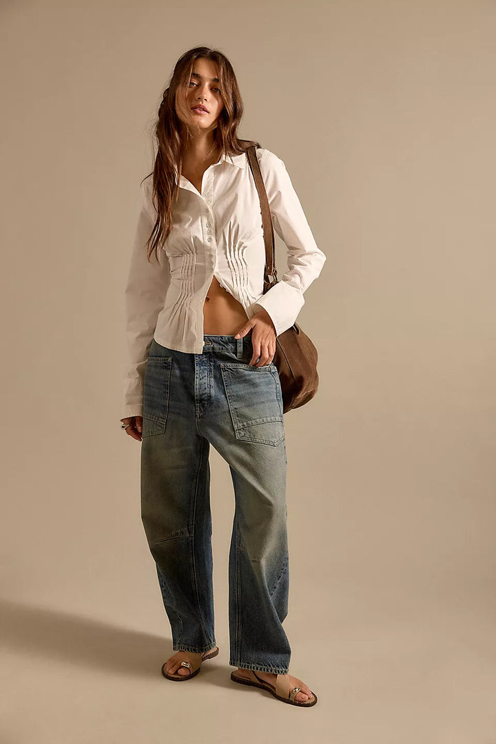 Minimalist Moxie Barrel Jeans