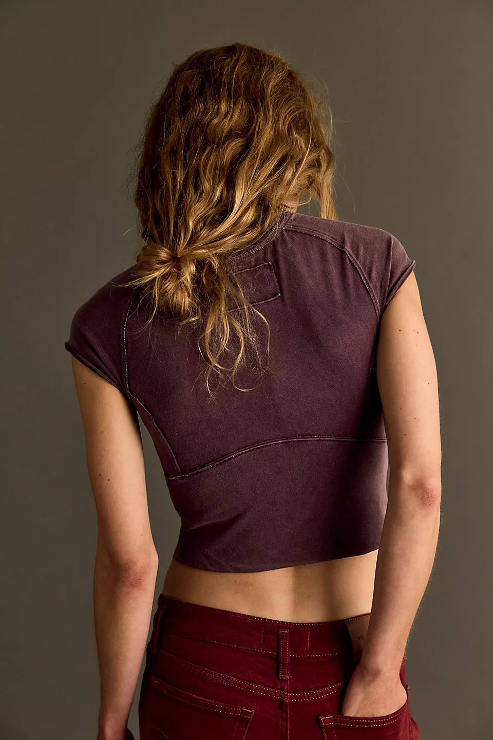 Protagonist Cropped Cap Sleeve Tee
