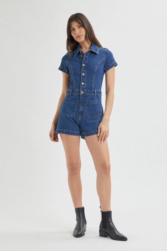 Sailor Denim Romper