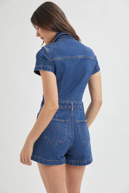 Sailor Denim Romper