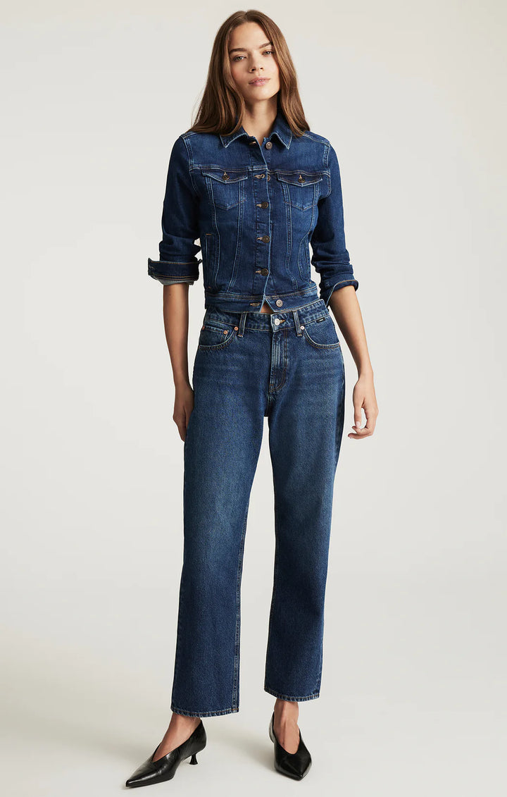Savannah Straight Leg Jeans Deep Brushed