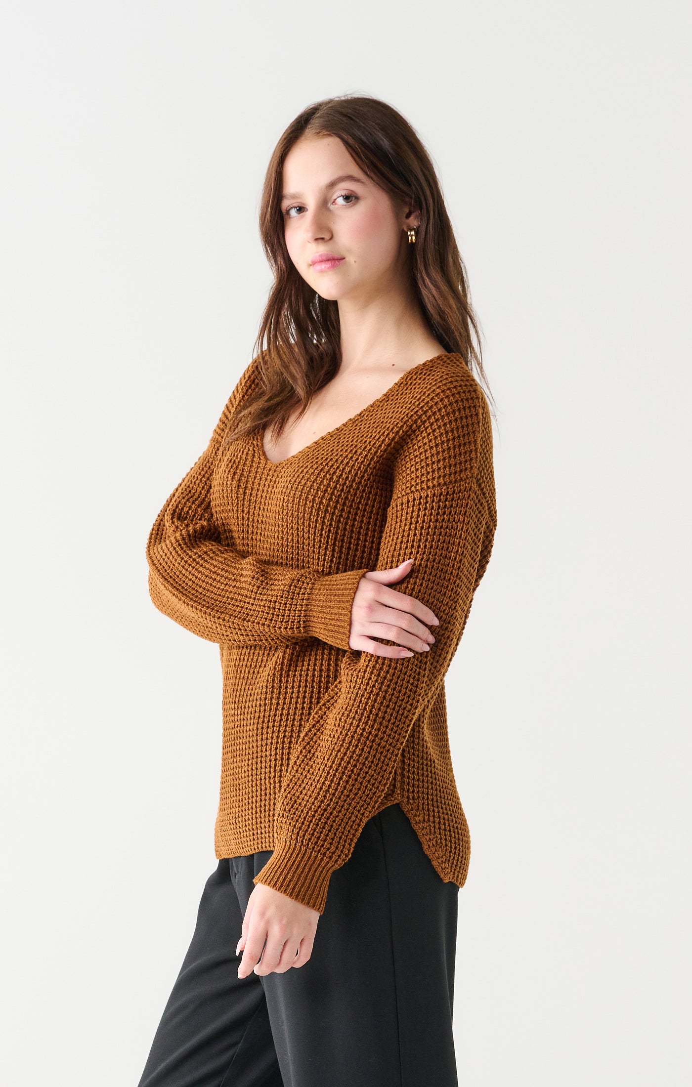 Scarlett Waffle Knit Sweather