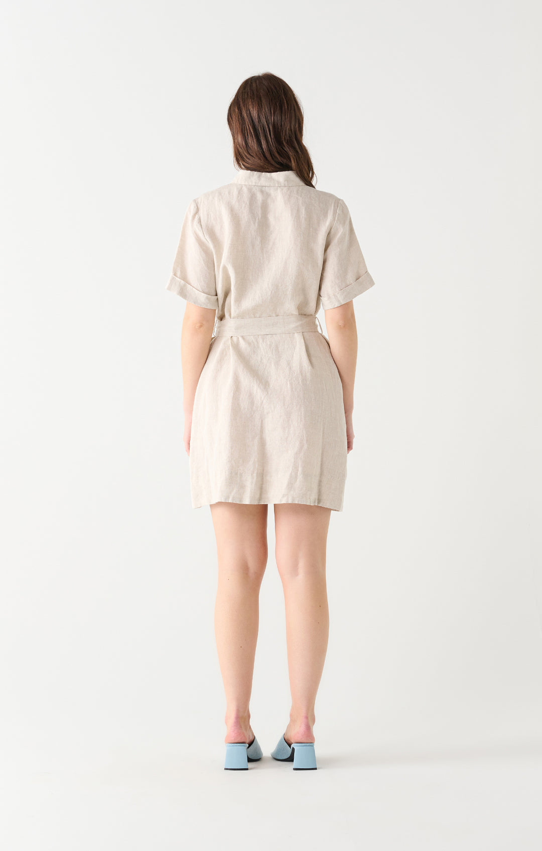 Amie Belted Mini Shirt Dress