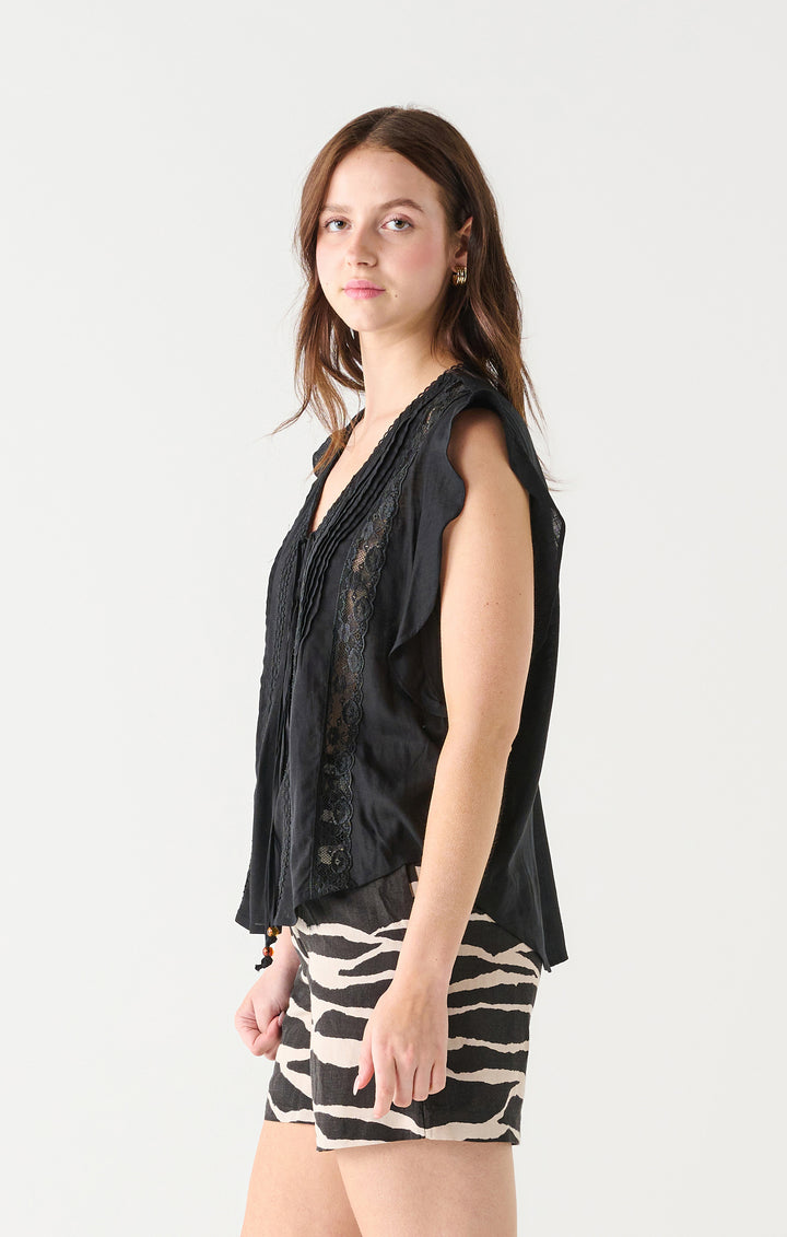 Tannis Lace Insert Blouse