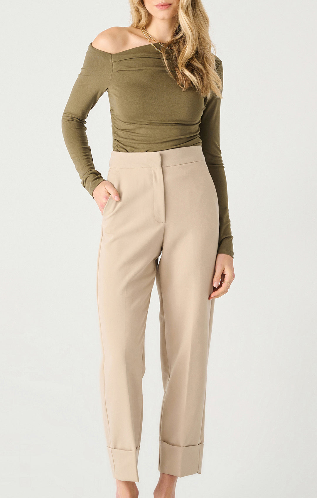 Kirsten Cuffed Straight Leg Pant