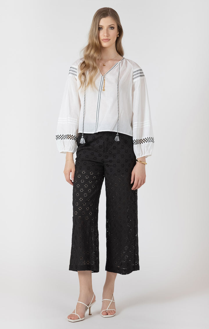 Peyton Openwork Embroidery Pant