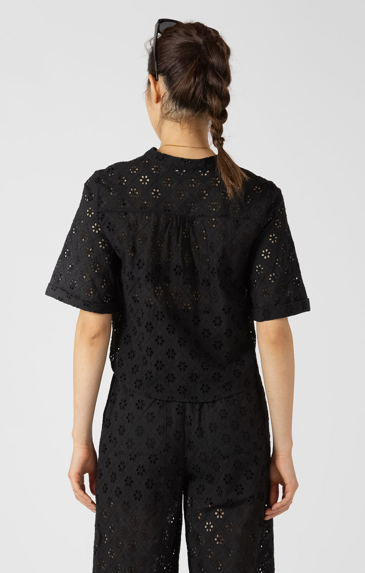 Peyton Openwork Embroidery Blouse