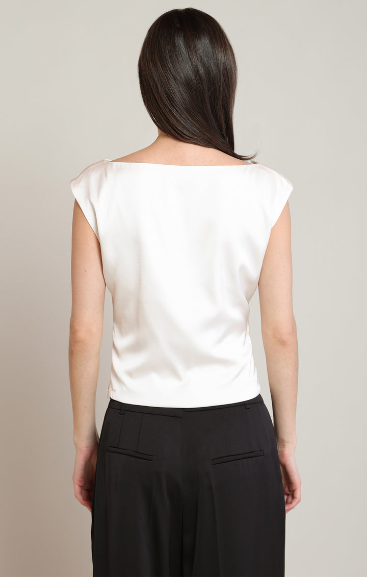 Satin Drape Top