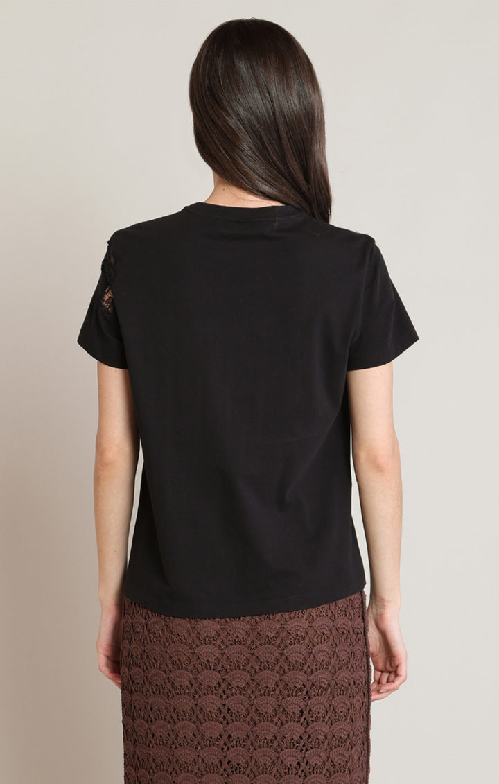 Lace Embroidered Tee