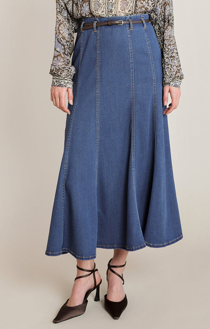 Denim Maxi Skirt