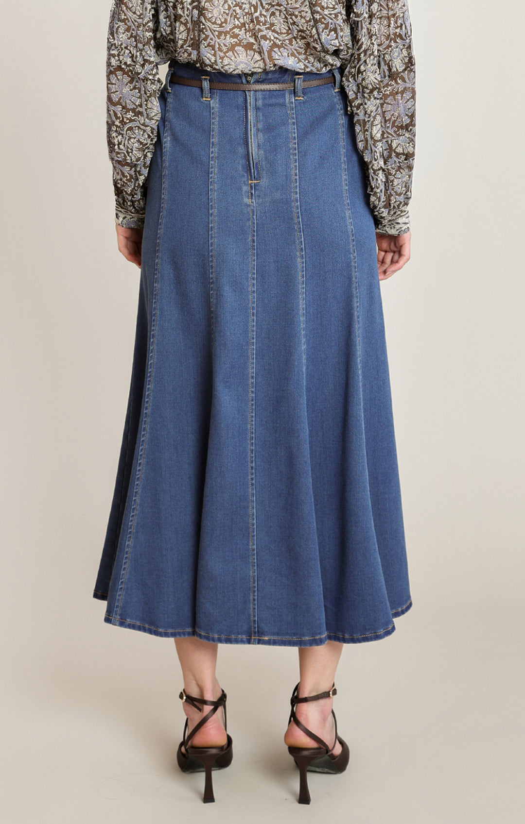 Denim Maxi Skirt