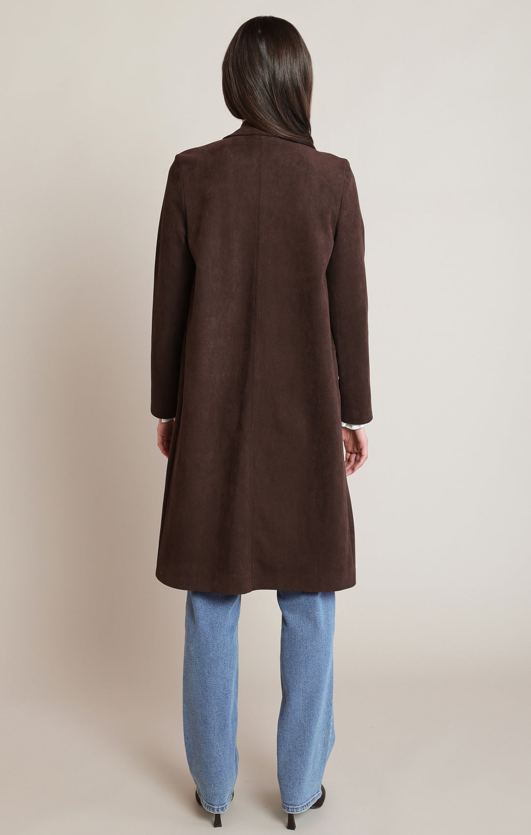 Suede Longline Jacket
