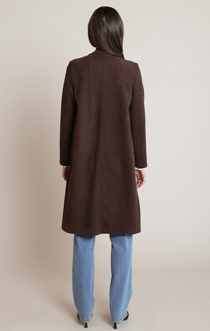 Suede Longline Jacket