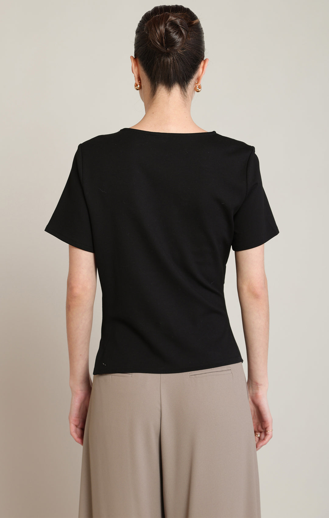 Draped Asymetrical T Shirt