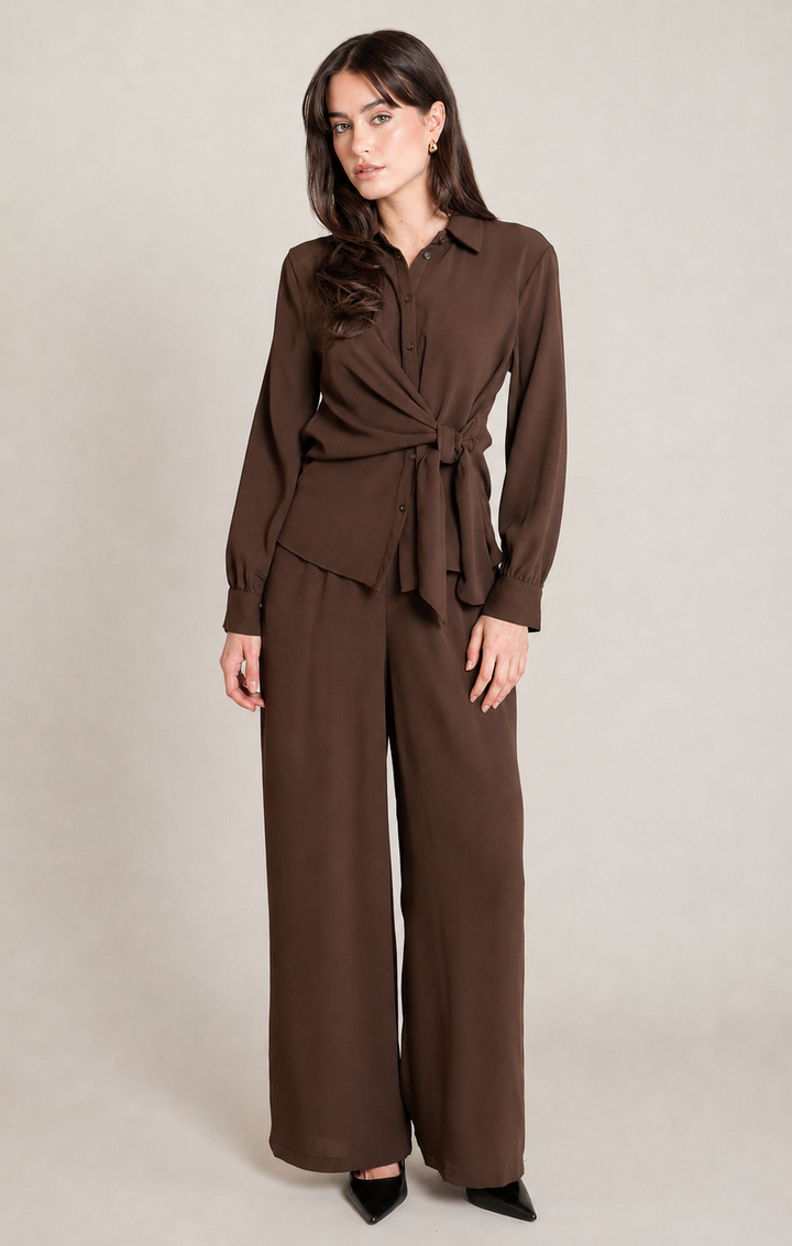 Knotted Button Down Blouse