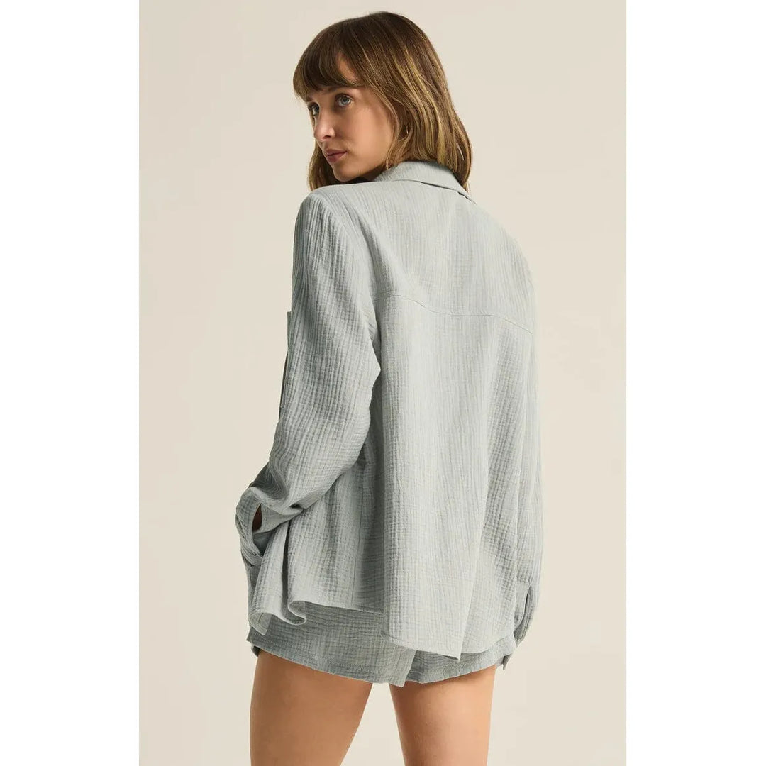 Kaili Button Up Gauze Top