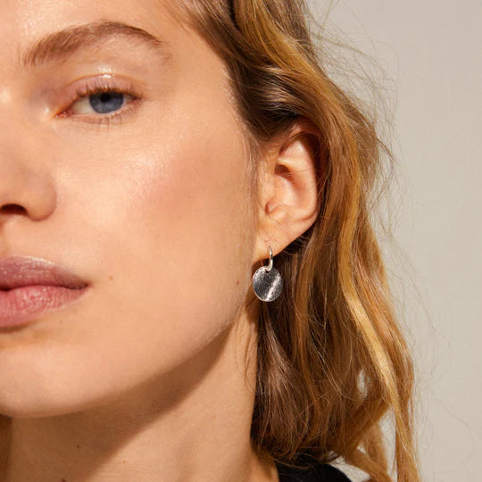 Love Coin Hoop Earrings