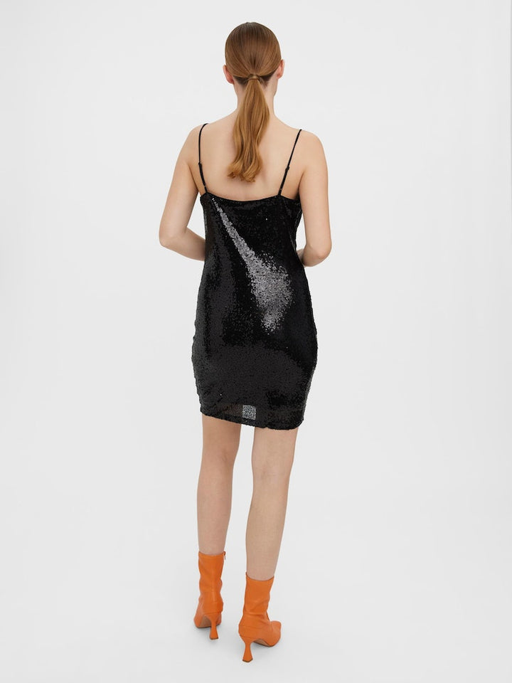 Kaje Cowl Neck Sequin Dress