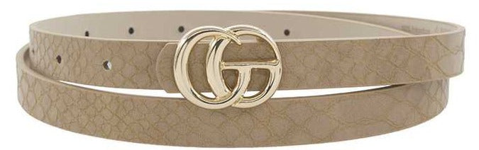 Gia Small Gold Buckle Belt