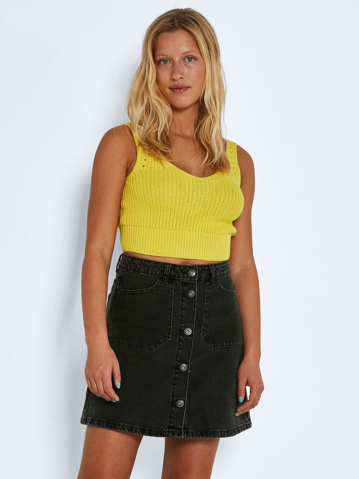 Sunny Button Up Denim Skirt