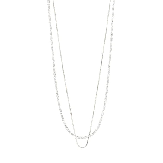 Mille Crystal Layered Necklace