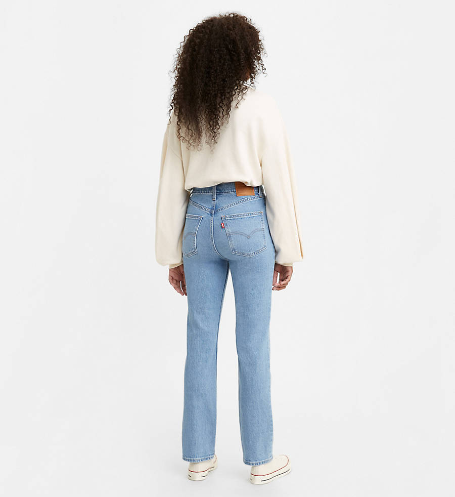 Levi's 70's high waisted slim straight jeans in ecru Levi's 70's high waisted slim straight jeans in ecru