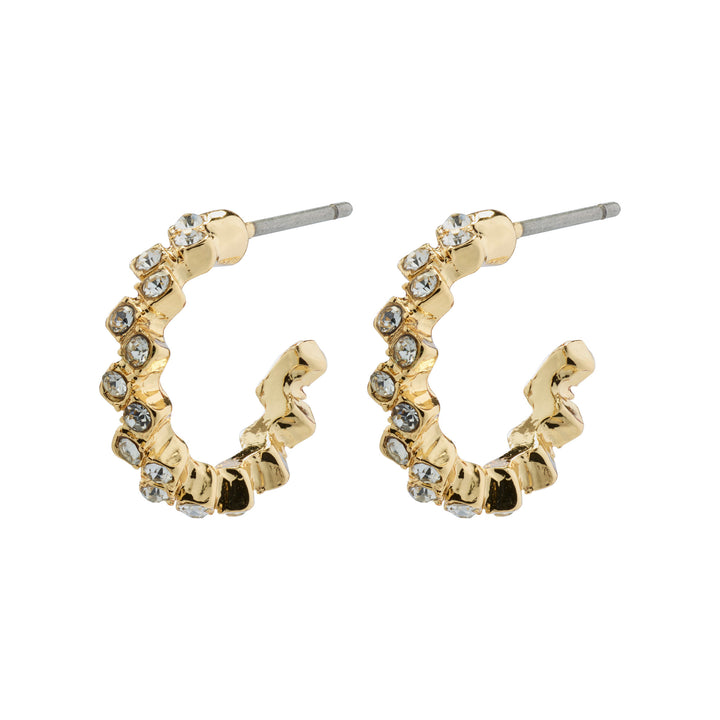 Jolene Small Crystal Hoops