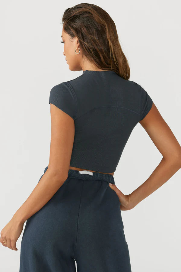 Contrast Stitch Crop