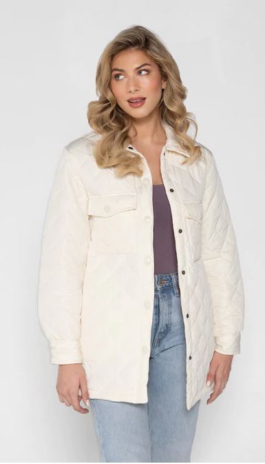 Quilt Snap Front Jacket