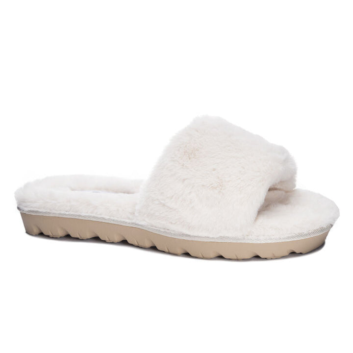 Rally Faux Fur Slide