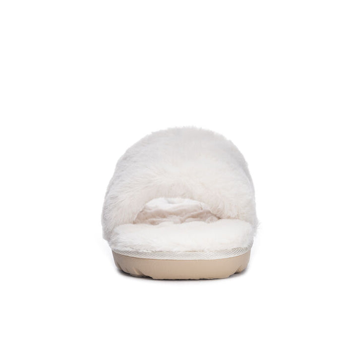 Rally Faux Fur Slide