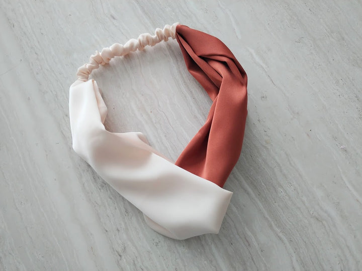 Satin Two Tone Intertwined Headband