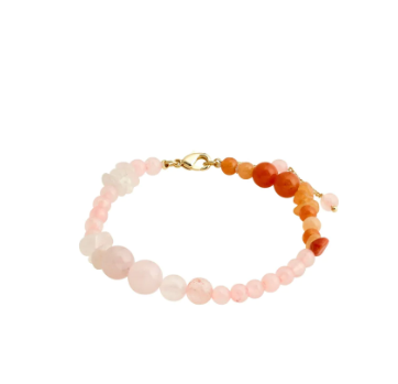 Soulmates Rose quartz & Red Aventurine Bracelet