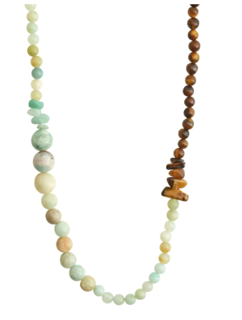 Soulmates Tiger Eye & Amazonite Necklace