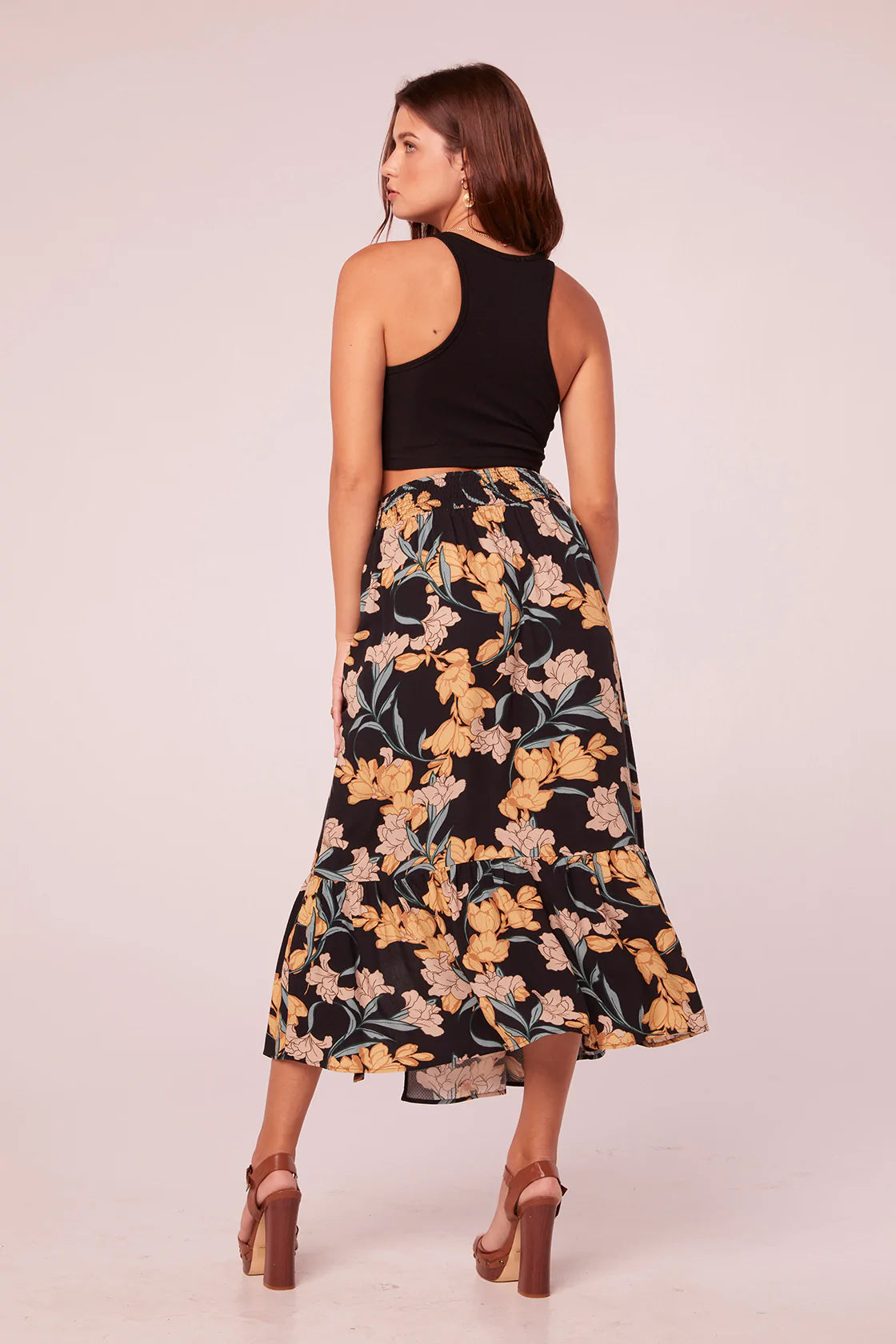 Saranya Floral Midi Skirt