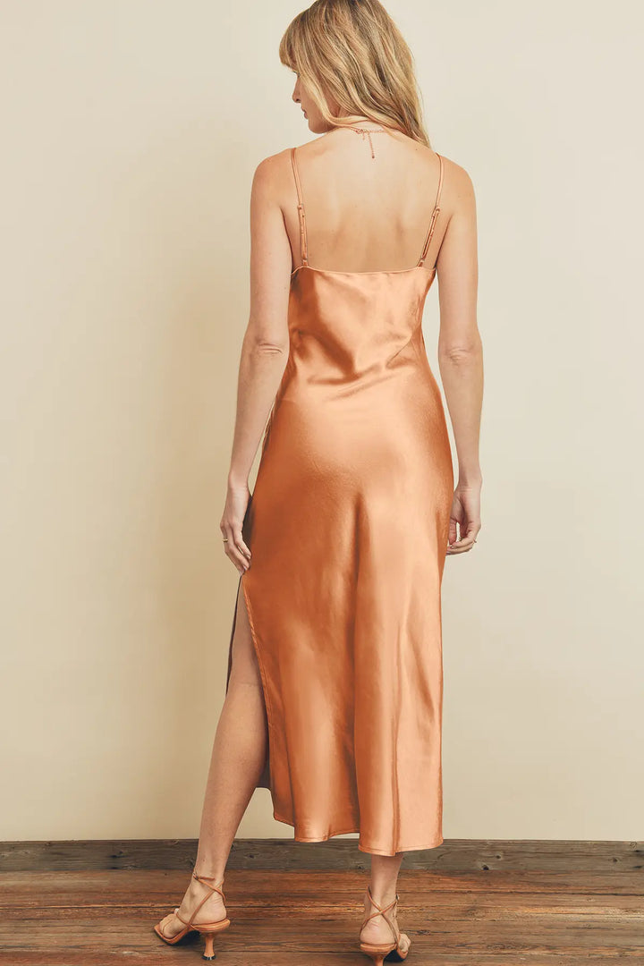 Satin Midi Dress