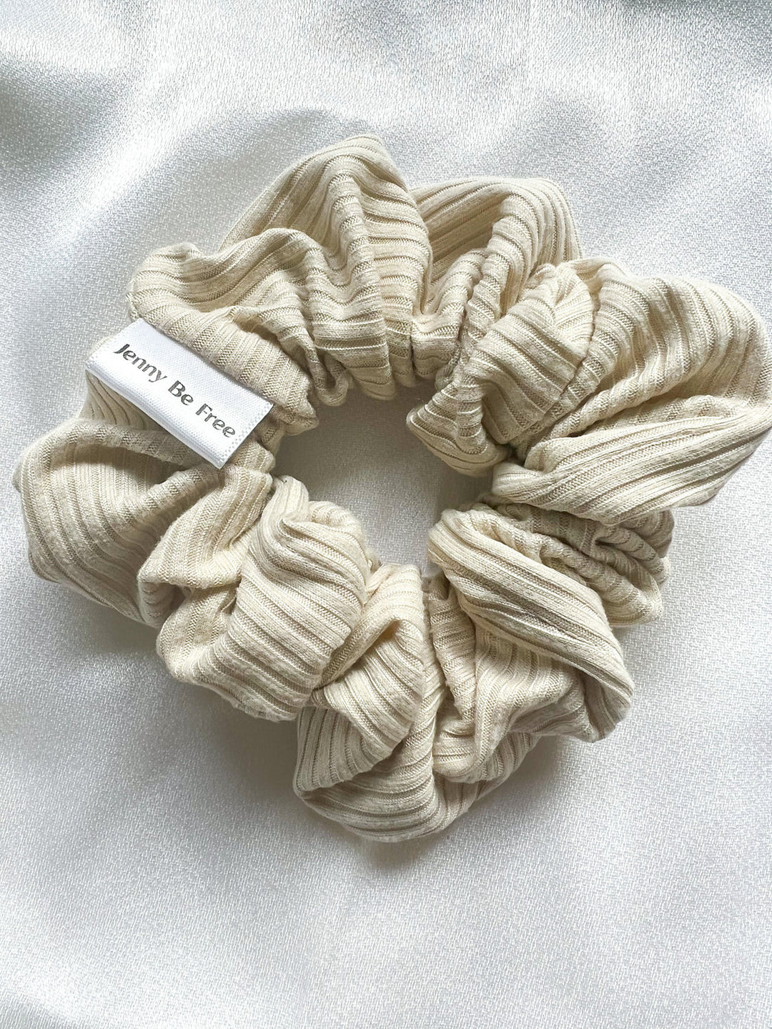 Cream Scrunchie