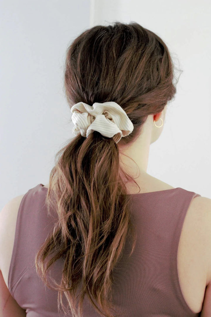 Cream Scrunchie