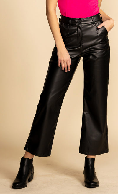 Straight To The Chase Leather Pant