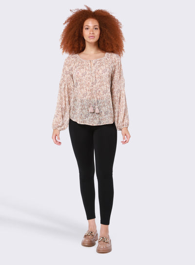 Paisley Whisper Trapeze Top